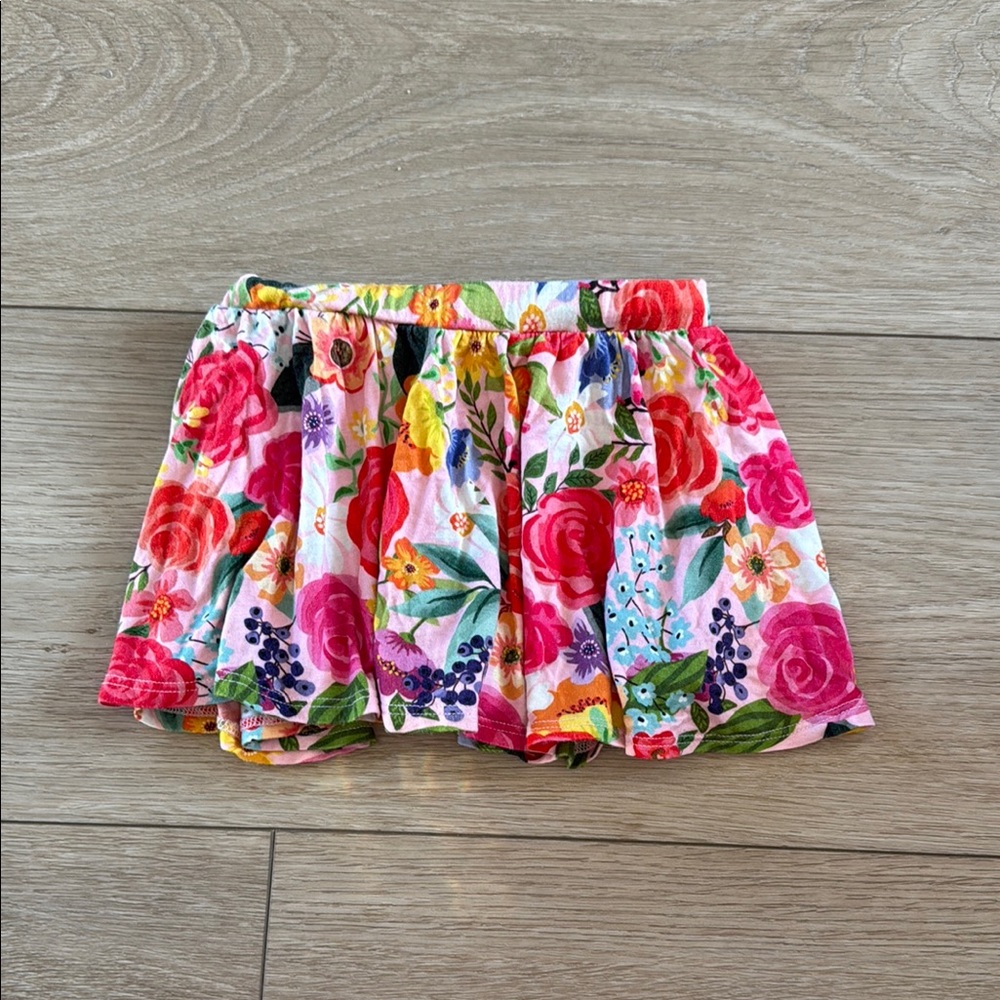 Posh Peanut Floral Skort with Vibrant Colors